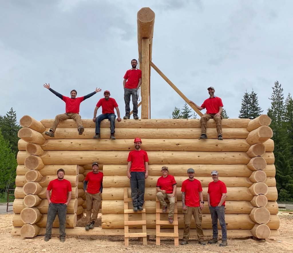 Log Building Classes course cabins for sale | timber frames | sale | BC Log School